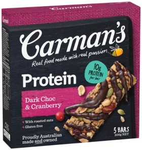 Carman%26rsquo%3Bs+Protein+Bars+5+Pack+Selected+Varieties