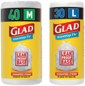 Glad+Wavetop+Tie+Tidy+Bags+20-40+Pack+Selected+Varieties