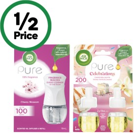 Airwick+Pure+Oil+Diffuser+%26amp%3B+Refill+19ml+or+Pure+Celebrations+Refill+Pk+2+x+19ml