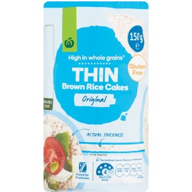 Woolworths+Thin+Brown+Rice+Cakes+Original+150g