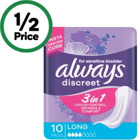 Always+Discreet+Pads+Pk+6-20