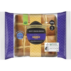 Woolworths+Indulgent+Hot+Cross+Buns+made+with+Cadbury%26reg%3B+Caramilk%26reg%3B+Chocolate+Chips+Pk+4%5E