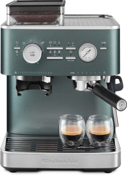 KitchenAid+Semi+Automatic+Espresso+Machine+with+Burr+Grinder+in+Juniper