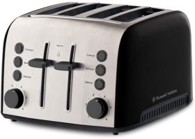 Russell+Hobbs+Brooklyn+4+Slice+Toaster+in+Black