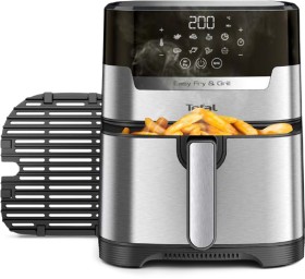 Tefal+Easy+Fry+%26amp%3B+Grill+Deluxe+Airfryer+in+Black%2FSilver