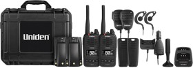 Uniden+5W+Waterproof+Smart+UHF+Handheld+Radio+-+Tradies+Twin+Pack