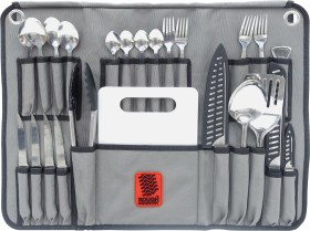 Rough+Country+Canvas+Cutlery+Roll+24+Piece+Stainless+Steel