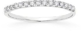 Sterling+Silver+Cubic+Zirconia+Band+Ring