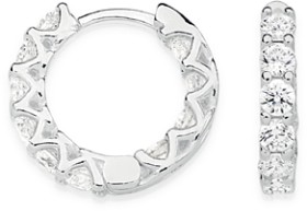 Sterling+Silver+Small+Inside+%26amp%3B+Out+Cubic+Zirconia+Huggies