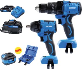 Kincrome+18V+2+Pce+Drill+%26amp%3B+Impact+Wrench+Kit