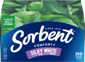 Sorbent+Silky+White+Tissues+250+Pack