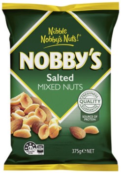 Nobby%26rsquo%3Bs+Mixed+Nuts+Salted+375g+or+Snack+Mix+275g