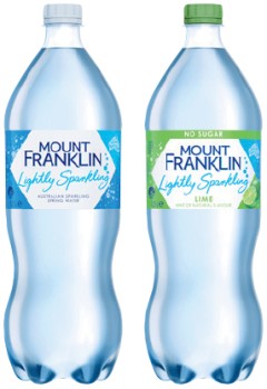 Mount+Franklin+Lightly+Sparkling+Water+1.25+Litre+Selected+Varieties