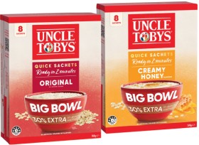 Uncle+Tobys+Big+Bowl+Quick+Sachets+8+Pack+Selected+Varieties