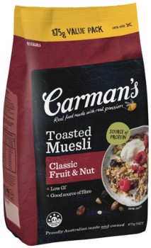 Carman%26rsquo%3Bs+Muesli+875g+Selected+Varieties