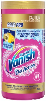 Vanish+NapiSan+Gold+Pro+Oxi+Action+Stain+Remover+2kg+Selected+Varieties