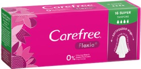 Carefree+Flexia+Super+Tampons+16+Pack%2A