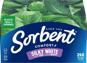 Sorbent+Silky+White+Facial+Tissues+250+Pack