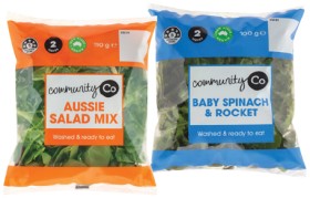 Community+Co+Aussie+Salad+Mix+110g+or+Baby+Spinach+%26amp%3B+Rocket+100g