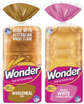 Wonder+White+or+Wholemeal+Bread+680-700g+Selected+Varieties