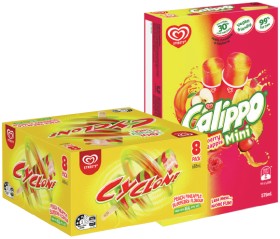 Streets+Cyclone+Ice+Block+8+Pack+or+Calippo+Mini+10+Pack+Selected+Varieties