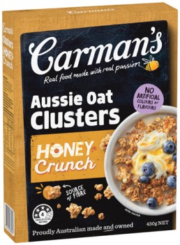 Carman%26%23039%3Bs+Aussie+Oat+Clusters+450g+Selected+Varieties