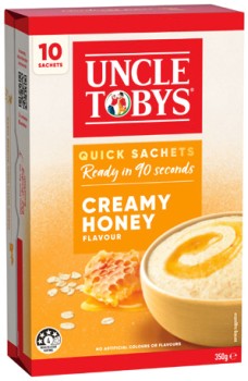 Uncle+Tobys+Rolled+Oats+Quick+Sachets+8%E2%80%9110+Pack+Selected+Varieties