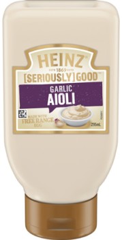 Heinz+Seriously+Good+Aioli%2C+Mayonnaise+or+Tartare+295mL+Selected+Varieties