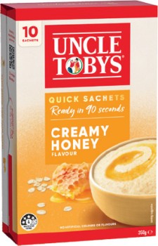 Uncle+Tobys+Rolled+Oats+Quick+Sachets+8%E2%80%9110+Pack+Selected+Varieties