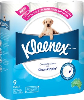 Kleenex+Complete+Clean+Toilet+Tissue+9+Pack