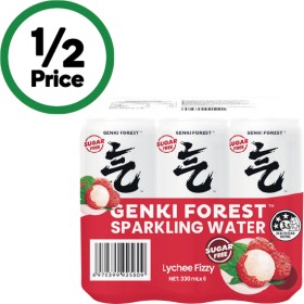 Genki+Forest+Sparkling+Water+6+x+330ml