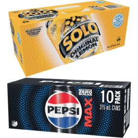 Pepsi%2C+Solo%2C+Mountain+Dew+or+Schweppes+Lemonade+Soft+Drink+Varieties+10+x+375ml