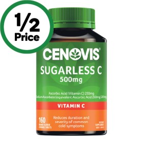 Cenovis+Sugarless+500mg+Vitamin+C+Chewable+Tablets+Pk+160%26Dagger%3B