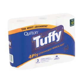 Quilton+Tuffy+4+Ply+Paper+Towel+Pk+3