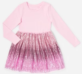 Long-Sleeve-Sequin-Tutu-Dress on sale