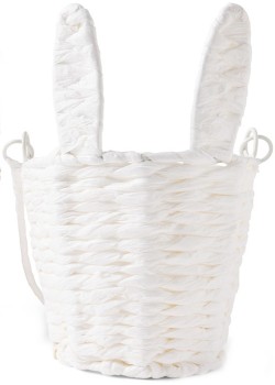 White-Paper-Rope-Bunny-Basket on sale