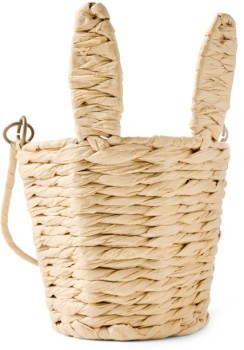 Natural-Paper-Rope-Bunny-Basket on sale