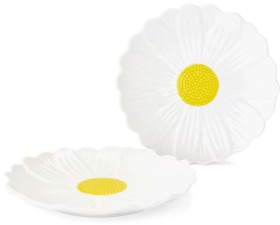 2-Pack-White-Daisy-Side-Plates on sale