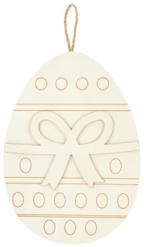 Hanging-Wood-Egg-Plaque on sale