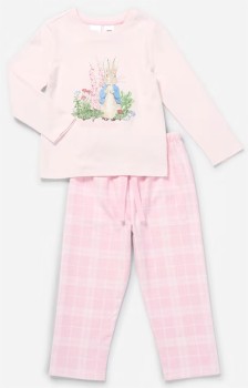 Peter-Rabbit-License-Knit-Flannel-Pyjama-Set on sale