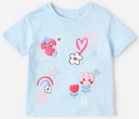 Print-T-Shirt-Strawberry-Tulip-Emoji-Blue on sale