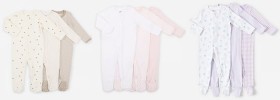 3-Pack-Coveralls-BeigePinkPurple on sale