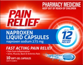 Pain+Relief+Naproxen+Liquid+Capsules+10+Pack