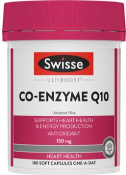 Swisse-Ultiboost-Co-Enzyme-Q10-150mg-180-Capsules on sale