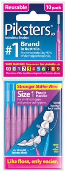 Piksters+Interdental+Brush+Size+1+10+Pack