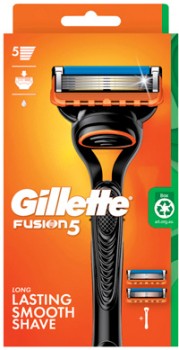 Gillette+Fusion5+Razor+Handle+%2B+2+Blade+Refills