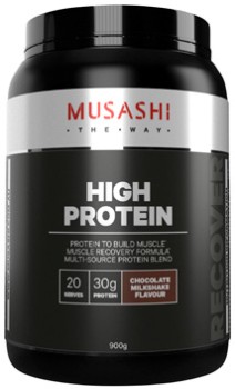 Musashi+High+Protein+Chocolate+Milkshake+Flavour+900g