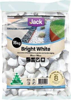 Jack+15kg+Bright+White+Decorative+Pebbles