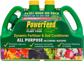 Powerfeed+2L+Hose+On+Dynamic+Fertiliser+%26amp%3B+Soil+Conditioner+Pack+of+2