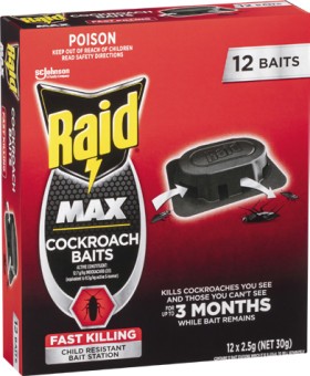 Raid+%26rsquo%3BMax%26rsquo%3B+Cockroach+Bait+Trap+Pack+of+12